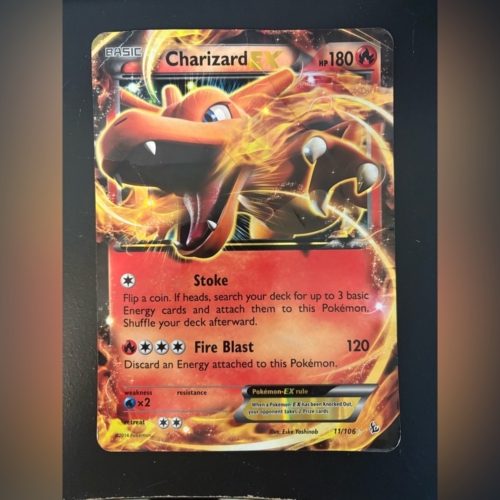 JUMBO Charizard EX Pokemon Card